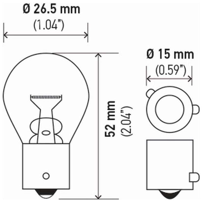 10 Lâmpadas Halógena Pingo Amarela 12V 21W - Hella - 7507