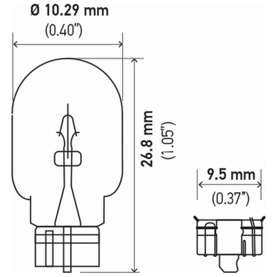 10 Lâmpadas Halógena Pinguinho Amarela 12V 5W - Hella - 2825