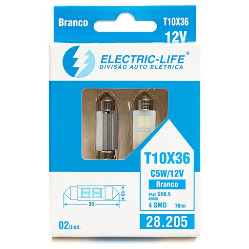2 Lâmpada Led T10 - Electric-Life - 28205