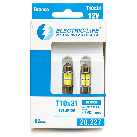 2 Lâmpada Led T10 - Electric-Life - 28227