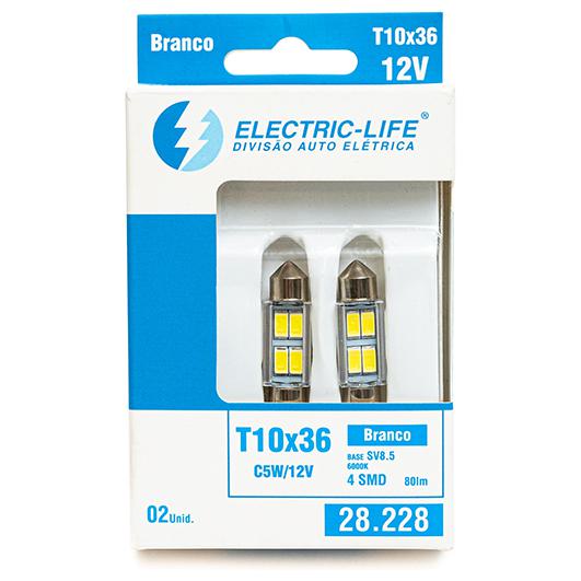 2 Lâmpada Led T10 - Electric-Life - 28228