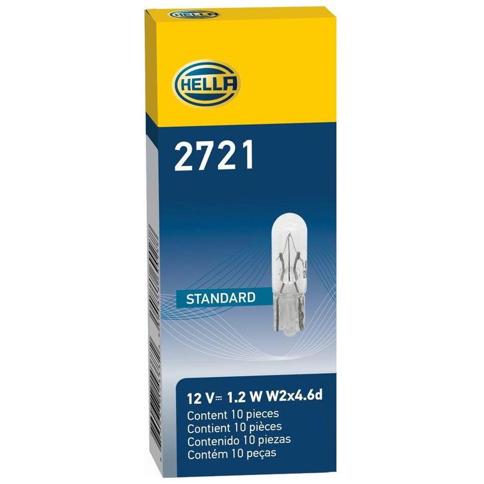 10 Lâmpadas Miniatura Amarela 12V 1,2W - Hella - 2721