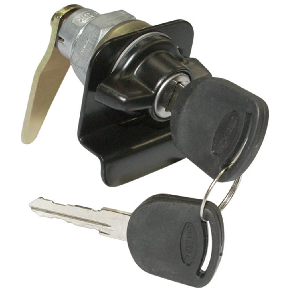 Maçaneta Externa - Giro Esquerdo - Porta Lateral - Preto - C/Chave - Universal - 60531