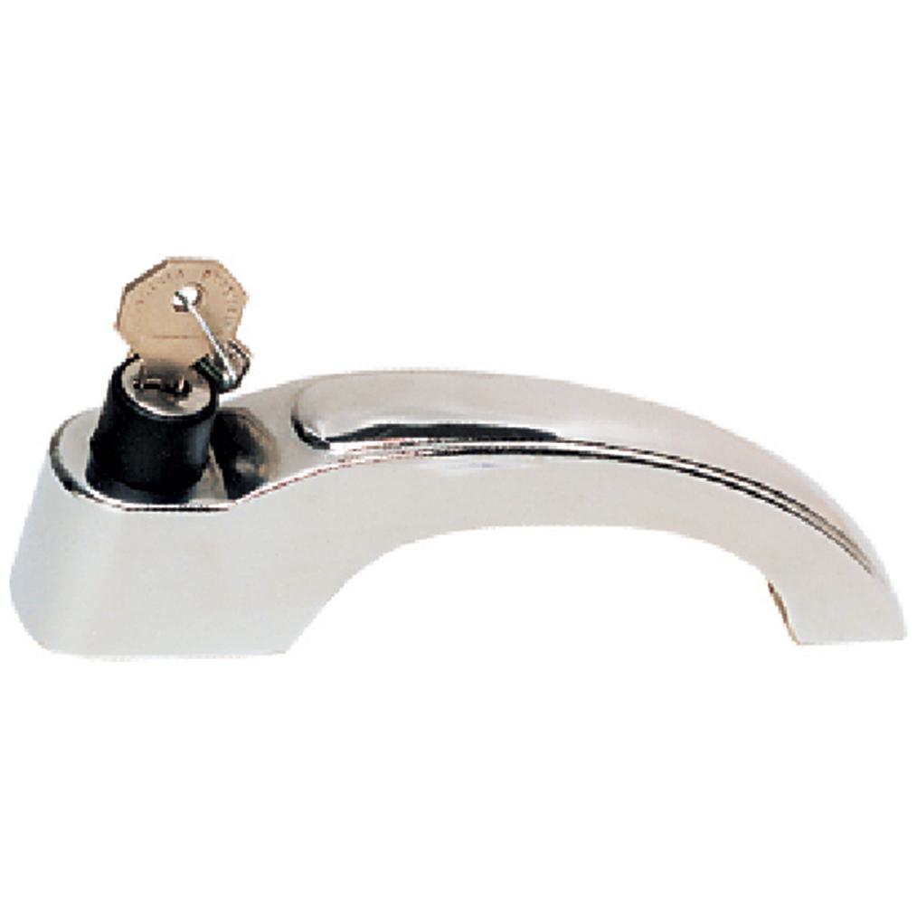Maçaneta Externa - Porta Dianteira - Direito - Cromado - C/Chave - Universal - 60108