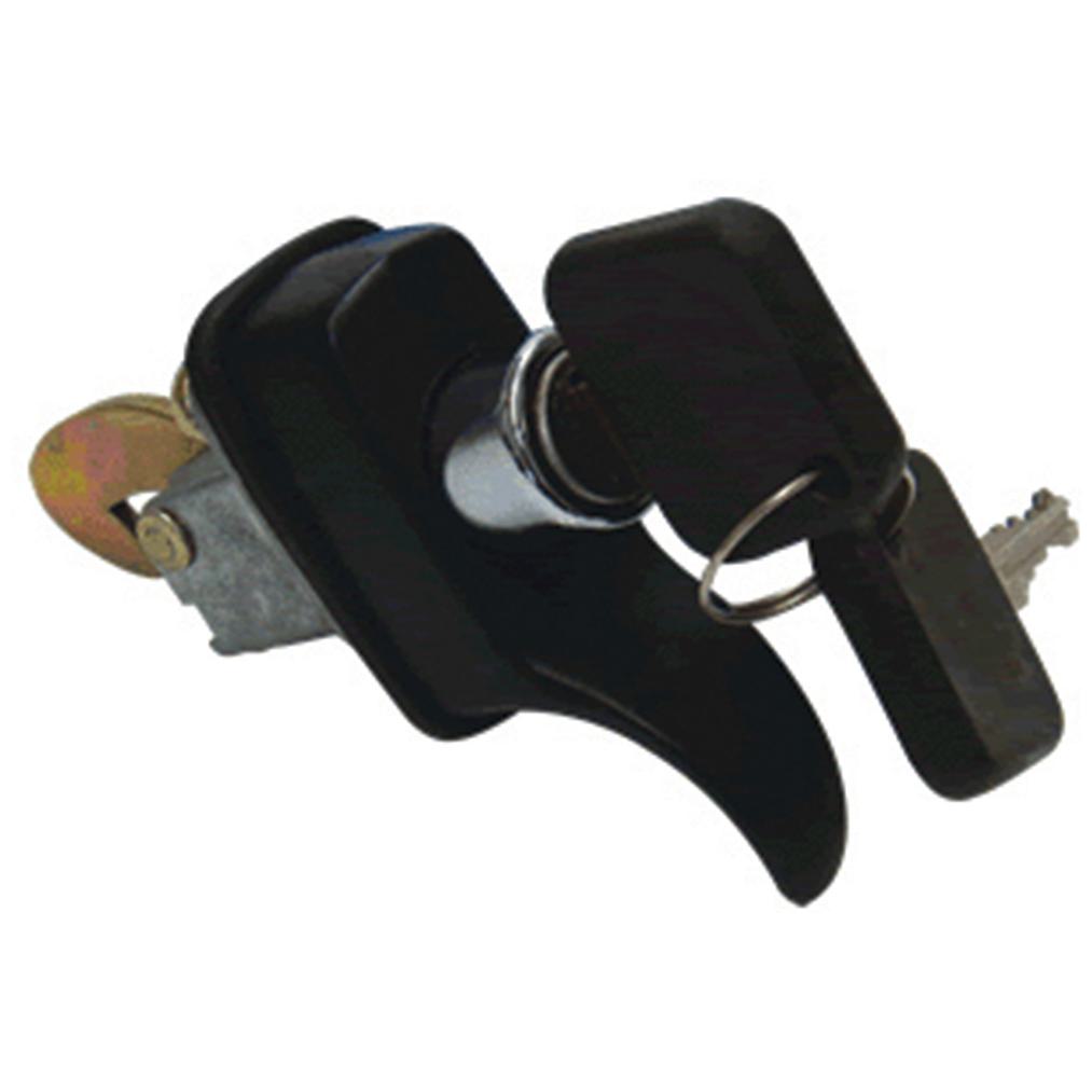 Maçaneta Externa S/ Puxador - Preto - C/Chave - Universal - 60551