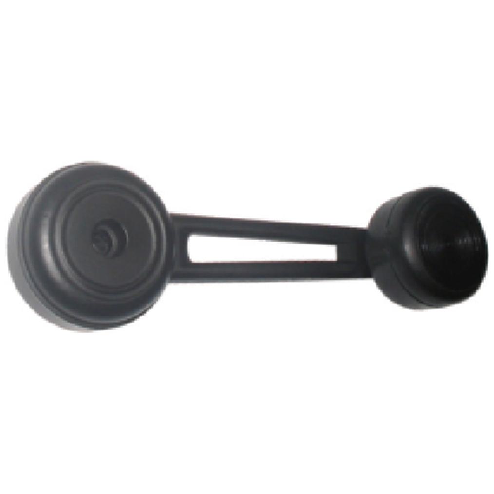 Manivela Reguladora do Vidro - Portas Dianteiras - Direito/Esquerdo - Preto - Metal - Universal - 30878