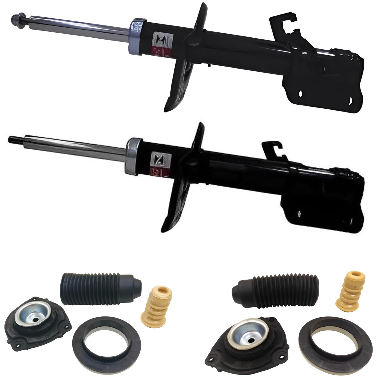 Par de Amortecedor Dianteiro + Kit - KYB - 339327 / 339328 / SM3025 / SM3026