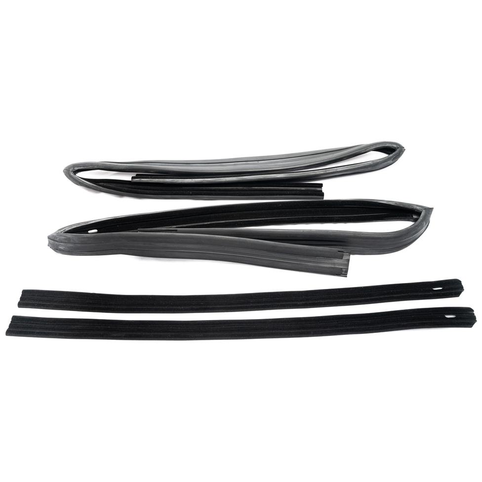 Par de Canaletas da Porta para Volkswagen Quantum e Santana - Uniflex - 37545