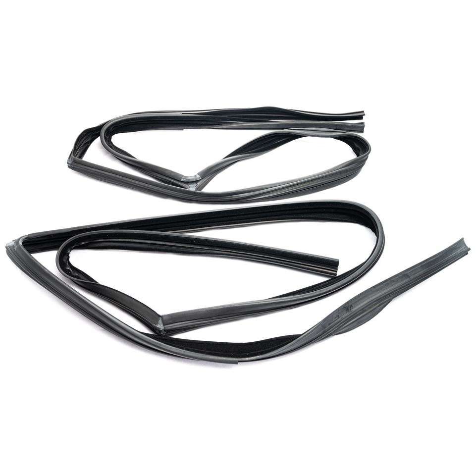 Par de Canaletas da Porta para Volkswagen FOX - Uniflex - 37572