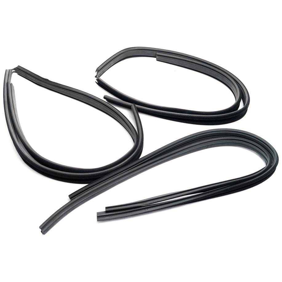 Par de Canaletas da Porta para Chevrolet Monza Hatch - Uniflex - 38056
