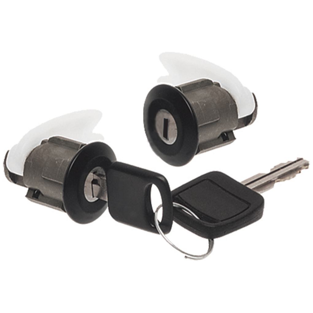 Par de Cilindros Fechadura das Portas com Chave - Universal - 31312