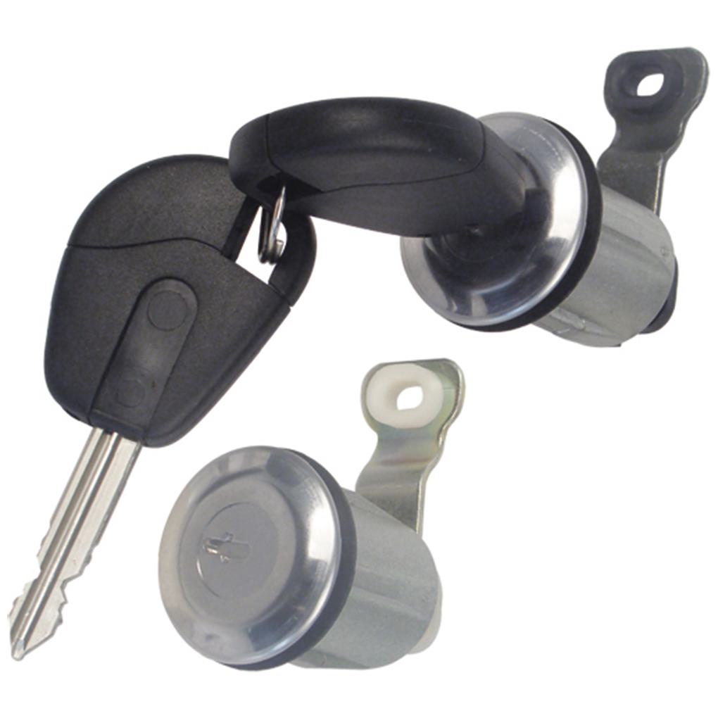 Par de Cilindros Das Portas com Chave para Citroen Berlingo e Peugeot Partner - Universal Automotive - 16176