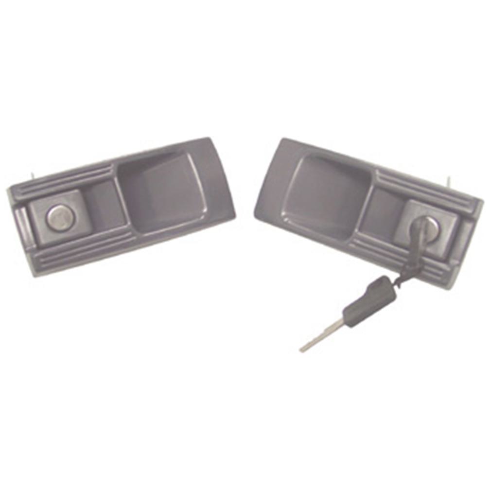 Par de Maçanetas Porta Dianteira para Chevrolet Caravan e Opala - Universal Automotive - 40285