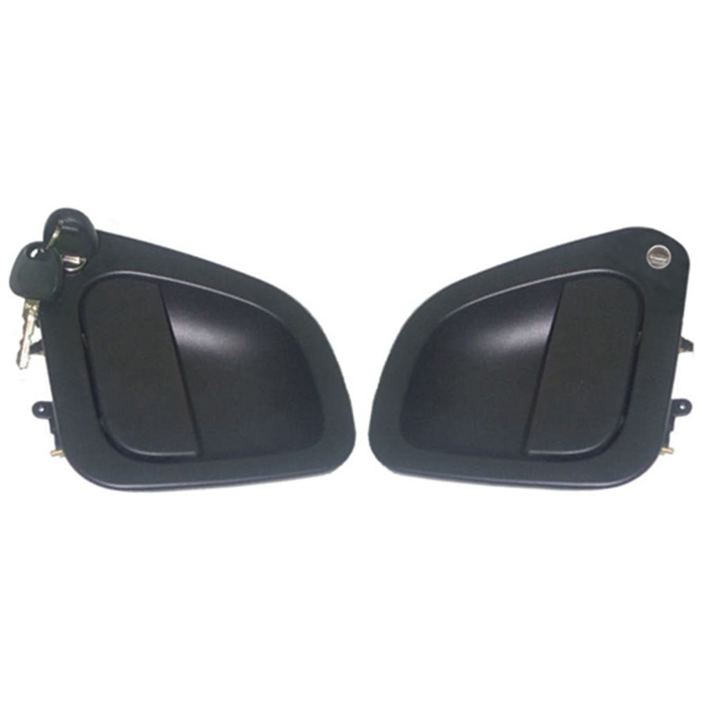 Par de Maçanetas Portas Dianteiras Direito/Esquerdo para Mercedes-Benz Accelo 715 C e Accelo 915 C - Universal Automotive - 50394