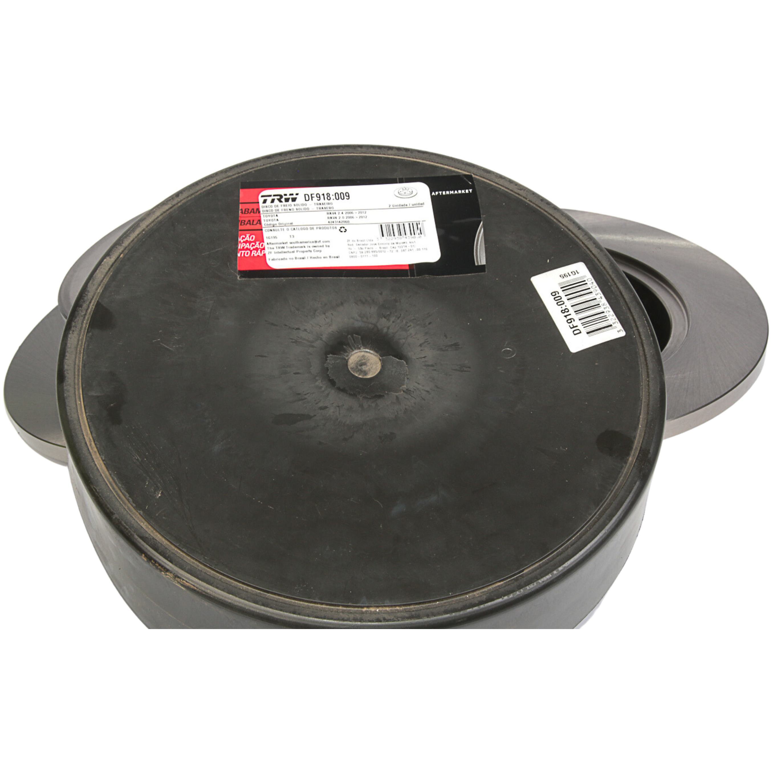 Par Disco de Freio Traseiro para Toyota RAV4 - TRW - DF918