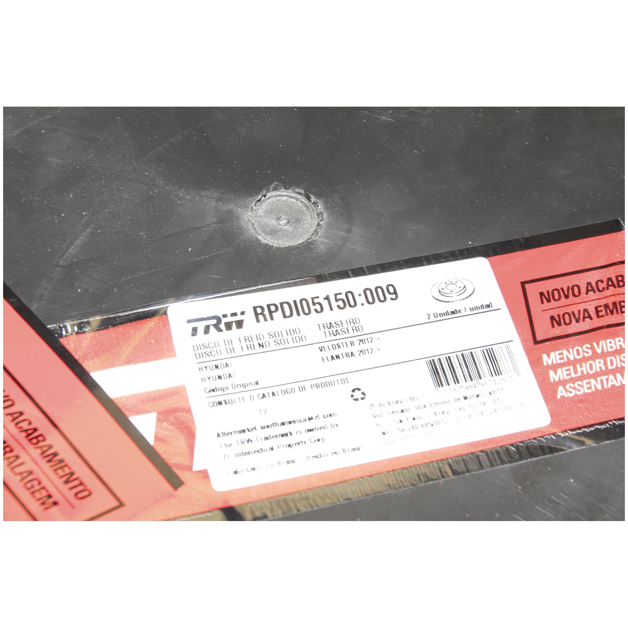 Par Disco de Freio Traseiro - TRW - RPDI05150