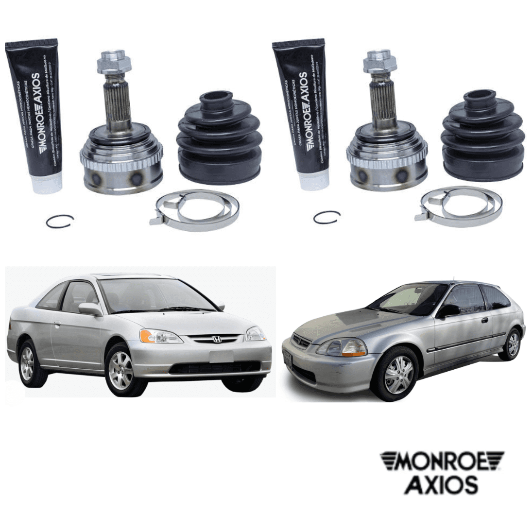 Par Junta Homocinetica Dianteira Roda Axios 546.6050 BR10054606050 - Monroe Axios - 546.6050