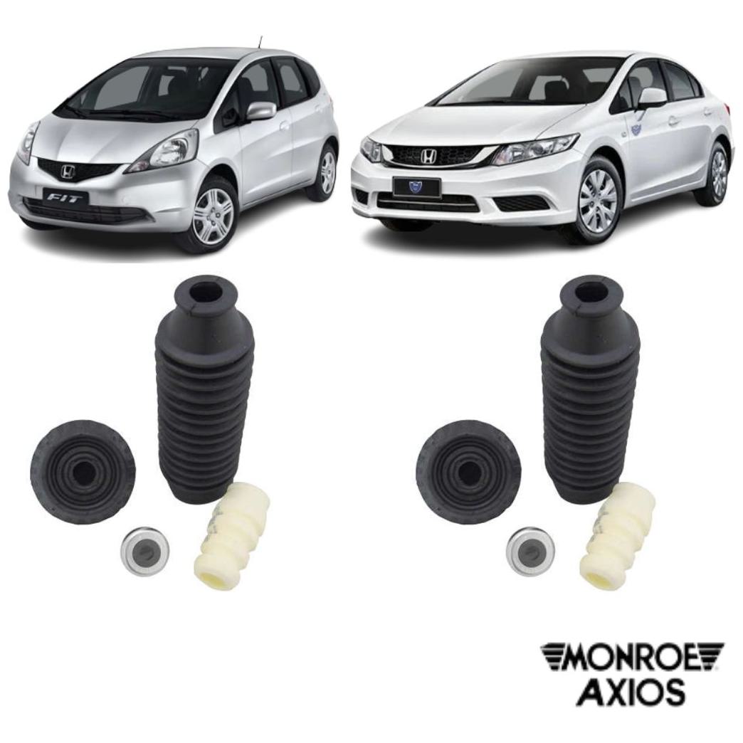 Par Kit Batente Coifa Coxim Rolamento Dianteiro Axios 044.2626 BR10004402626 - Monroe Axios - 044.2626