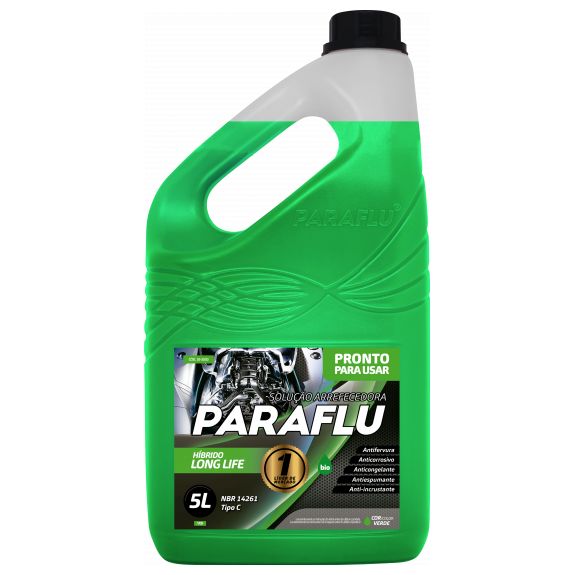 Aditivo para Radiador Verde Paraflu Bio Híbrido Pronto para Uso 5 Litros - Paraflu - 10-3030