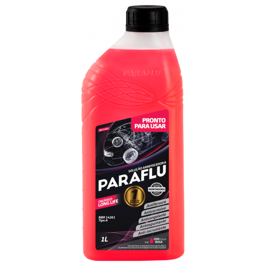 Aditivo para Radiador Rosa Paraflu Montadora Orgânico Pronto para Uso 1 Litro - Paraflu - 10-3051