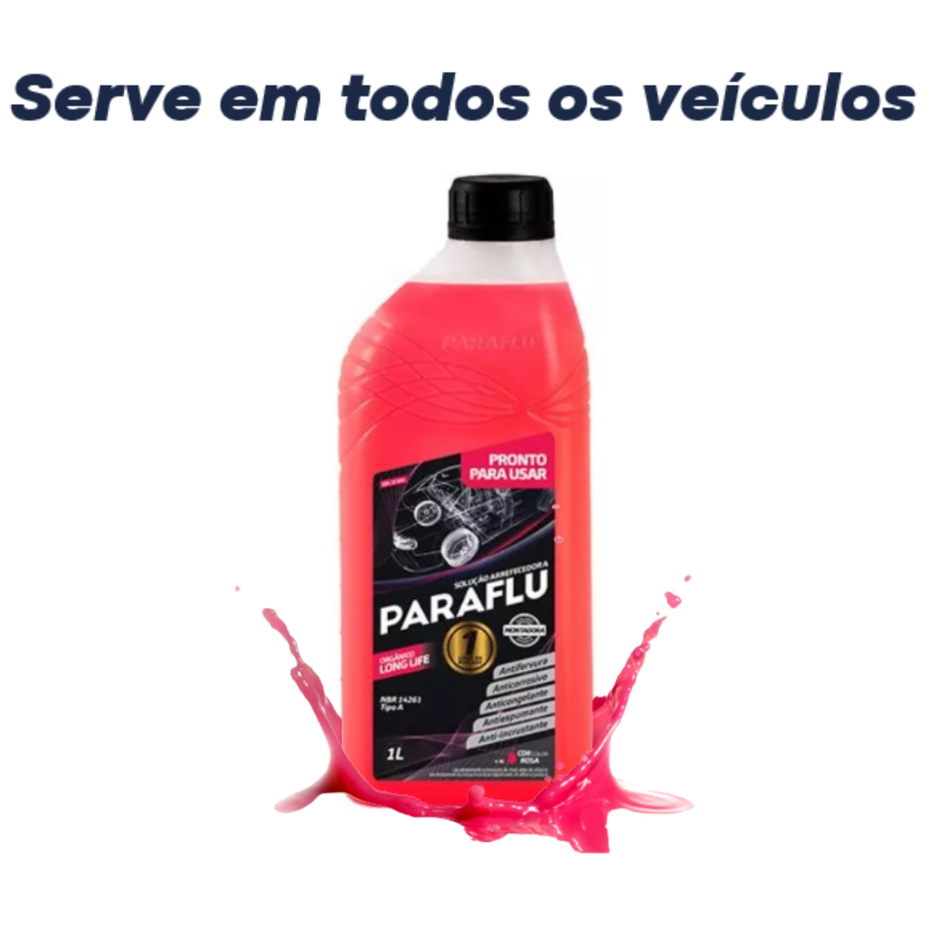 Aditivo para Radiador Rosa Paraflu Montadora Orgânico Pronto para Uso 1 Litro - Paraflu - 10-3051