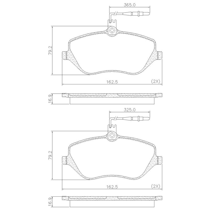 Pastilha de Freio Dianteira para Peugeot 407 e 407 SW - Fras-le - PD/1345-E