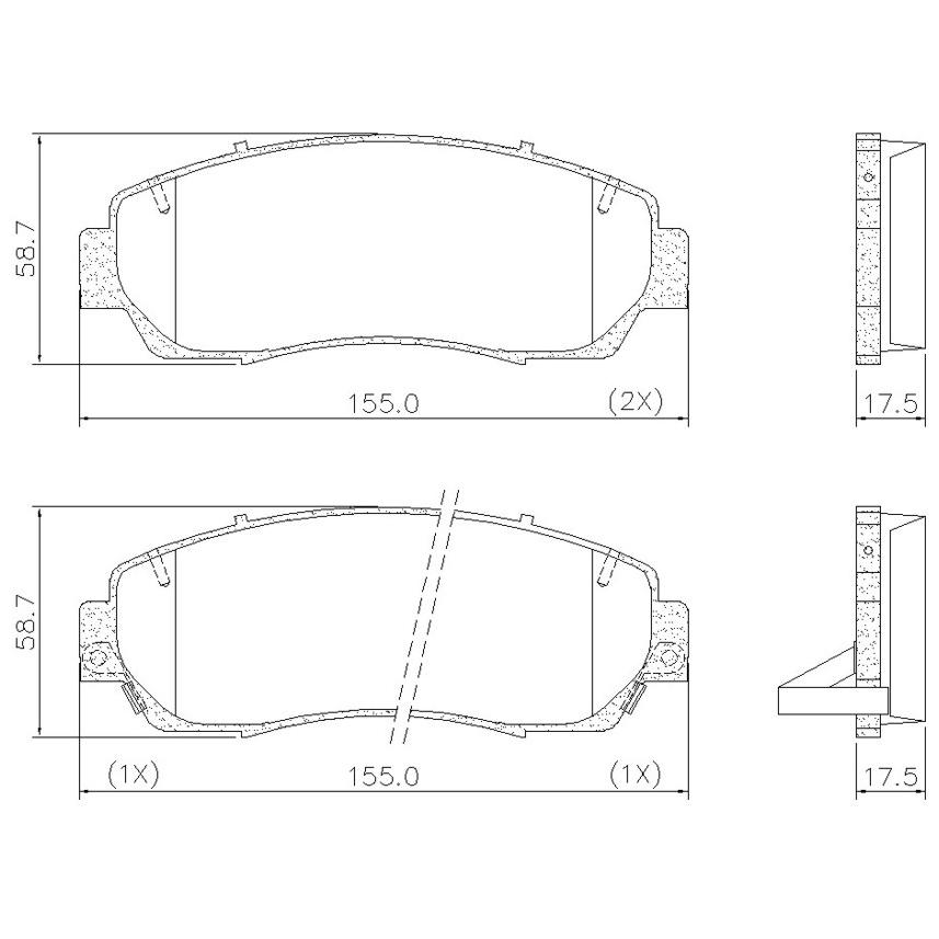 Pastilha de Freio Dianteira para Honda CR-V - Fras-le - PD/1393