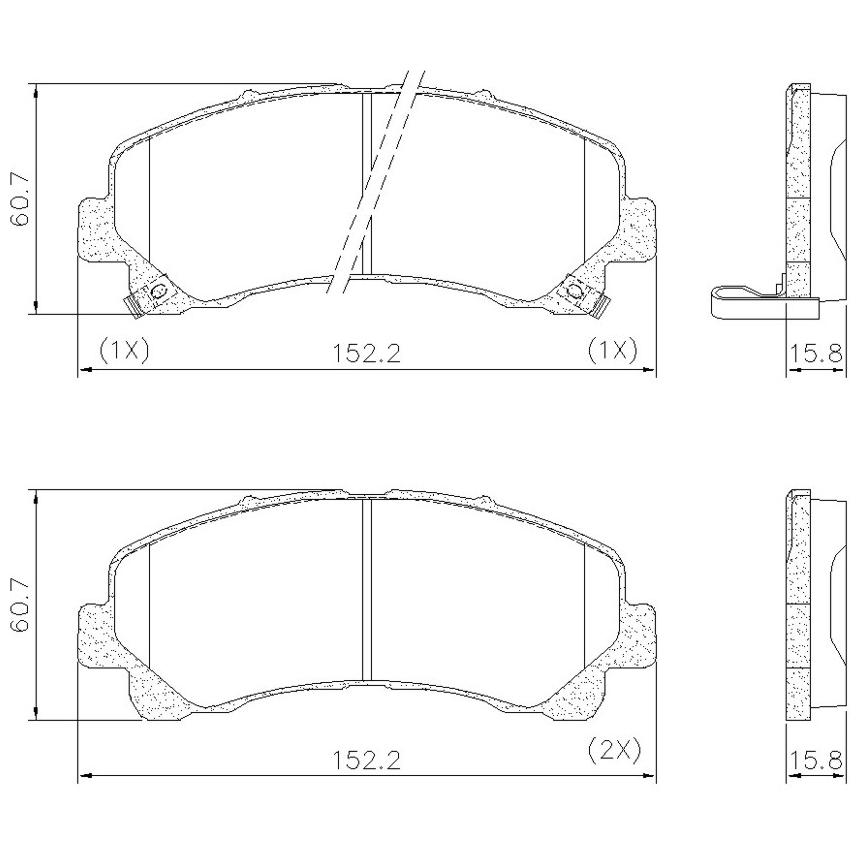 Pastilha de Freio Dianteira para Chevrolet S10 e Trailblazer - Fras-le - PD/1433