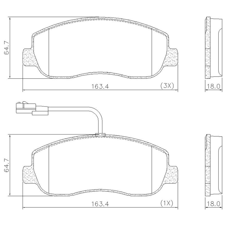 Pastilha de Freio Dianteira para Renault Master - Fras-le - PD/1439-B