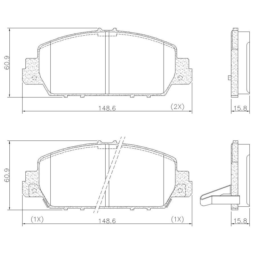 Pastilha de Freio Dianteira para Honda Civic e HR-V - Fras-le - PD/1494
