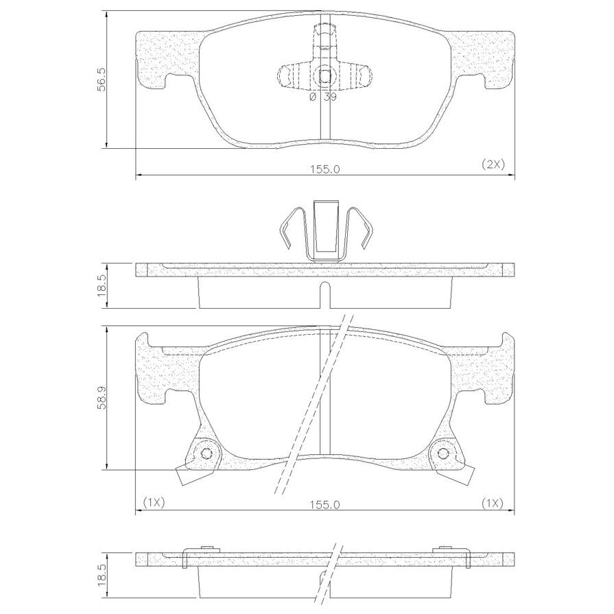 Pastilha de Freio Dianteira para Chevrolet Cruze e Cruze Sport6 - Fras-le - PD/1517