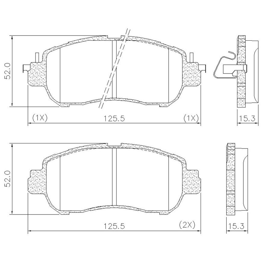 Pastilha de Freio Dianteira para Nissan Kicks e Versa - Fras-le - PD/1520