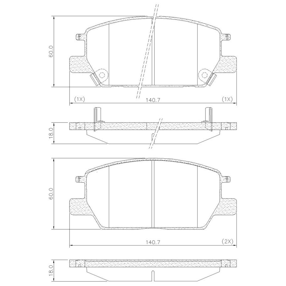 Pastilha de Freio Dianteira para Chevrolet Equinox - Fras-le - PD/1522