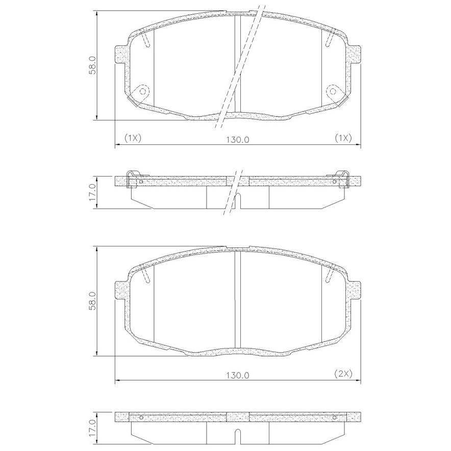 Pastilha de Freio Dianteira para Hyundai Creta e KIA Cerato - Fras-le - PD/1524