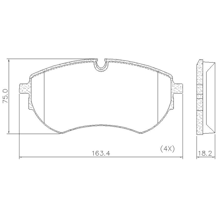 Pastilha de Freio Dianteira para Volkswagen Amarok - Fras-le - PD/1530