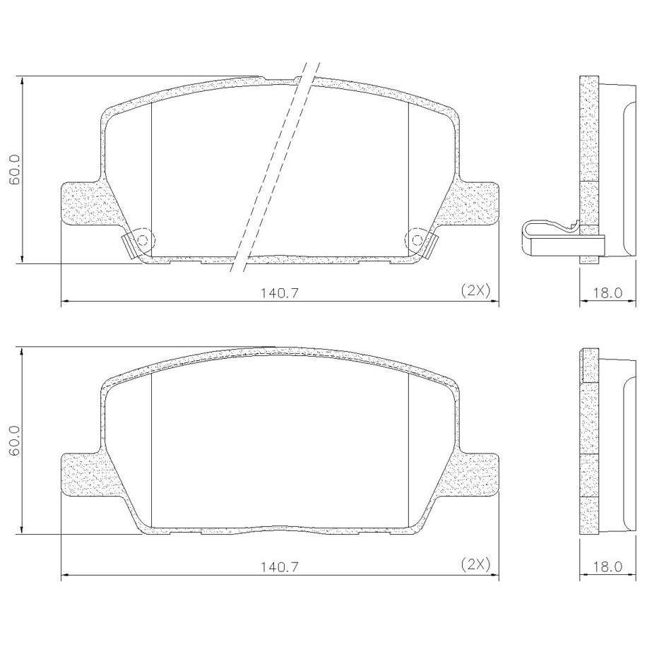 Pastilha de Freio Dianteira para Chevrolet Tracker - Fras-le - PD/1532