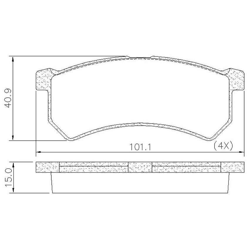 Pastilha de Freio Dianteira para Renault Kwid - Fras-le - PD/1534