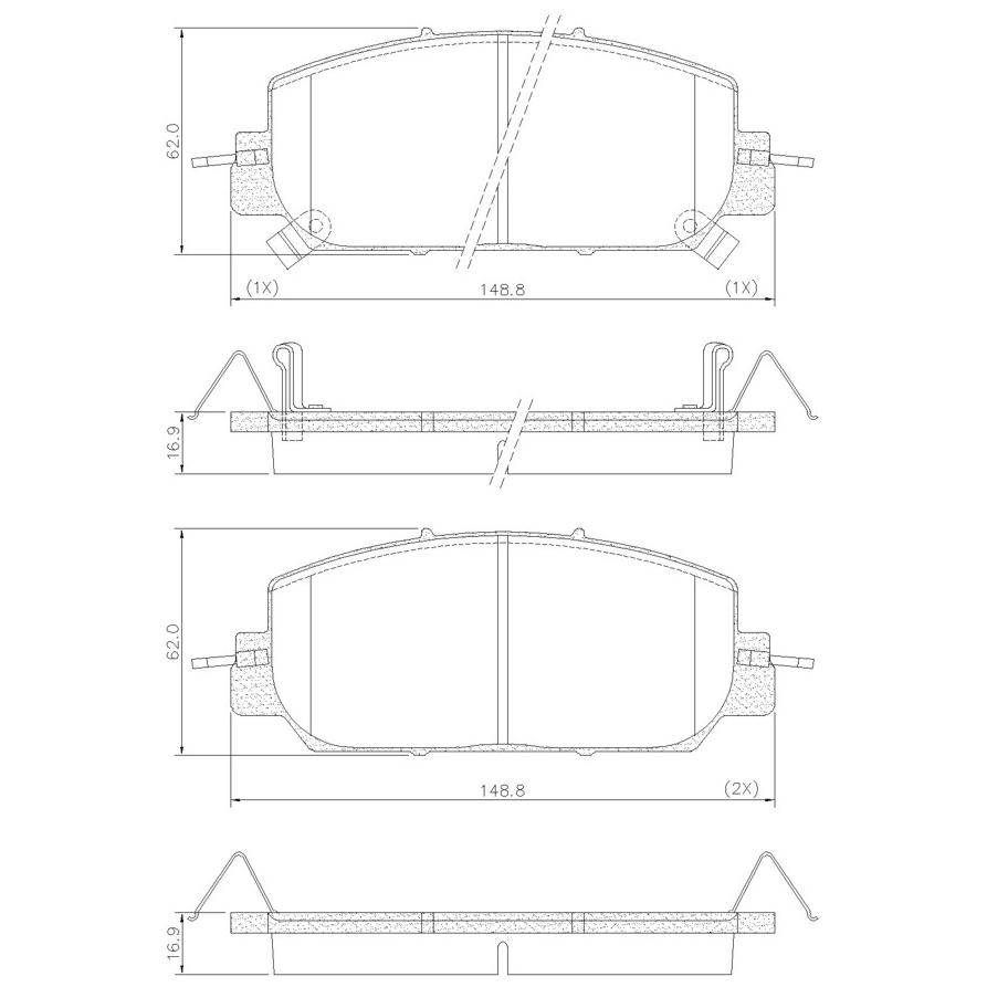 Pastilha de Freio Dianteira para Honda CR-V - Fras-le - PD/1593