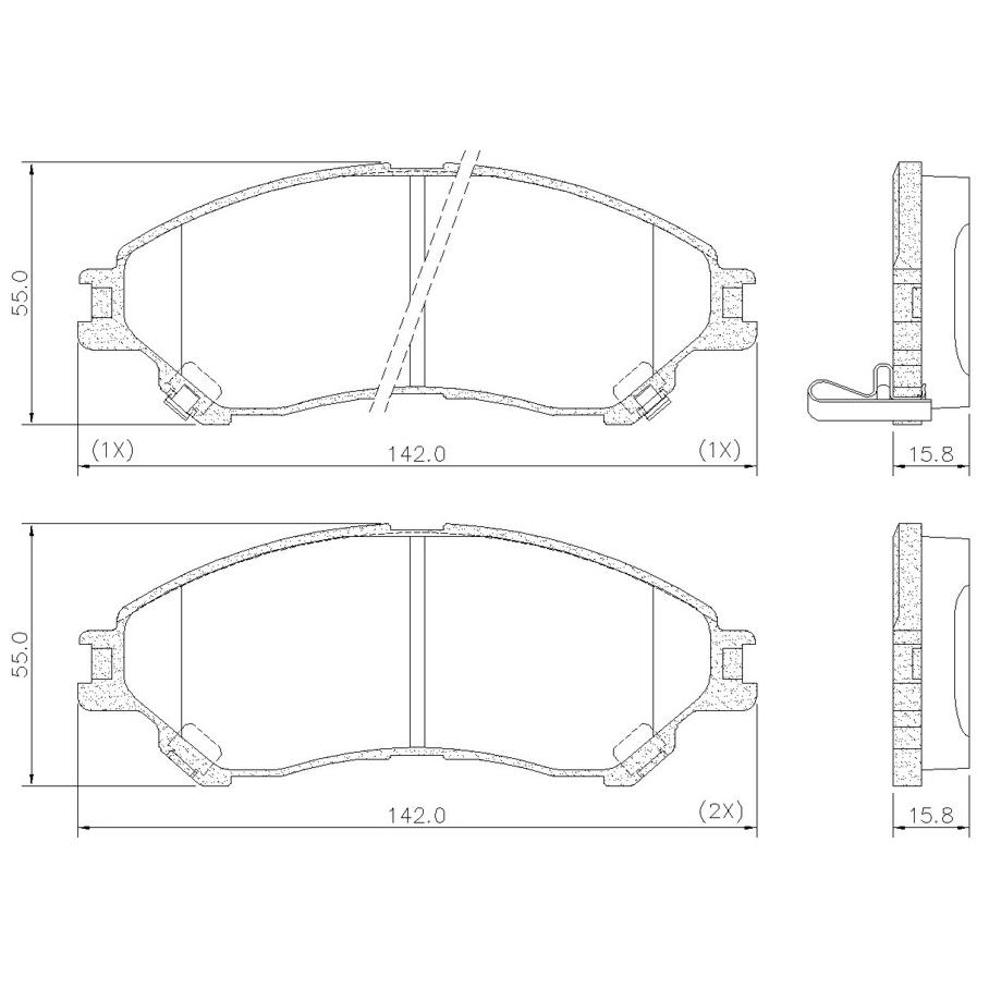 Pastilha de Freio Dianteira para Suzuki S-Cross e Vitara - Fras-le - PD/1600