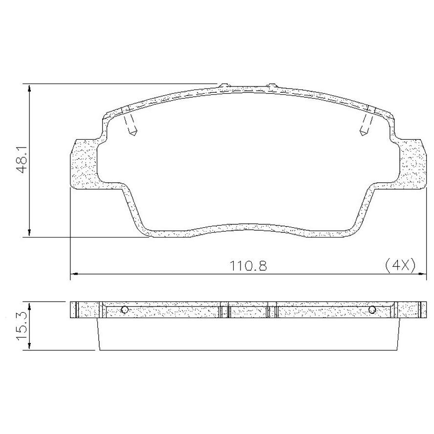 Pastilha de Freio Dianteira para Renault Kwid - Fras-le - PD/1660