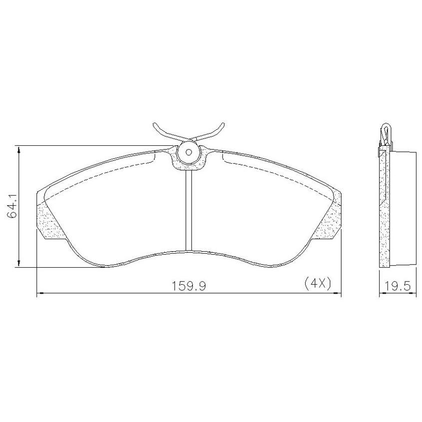 Pastilha de Freio Dianteira para Fiat Ducato - Fras-le - PD/422
