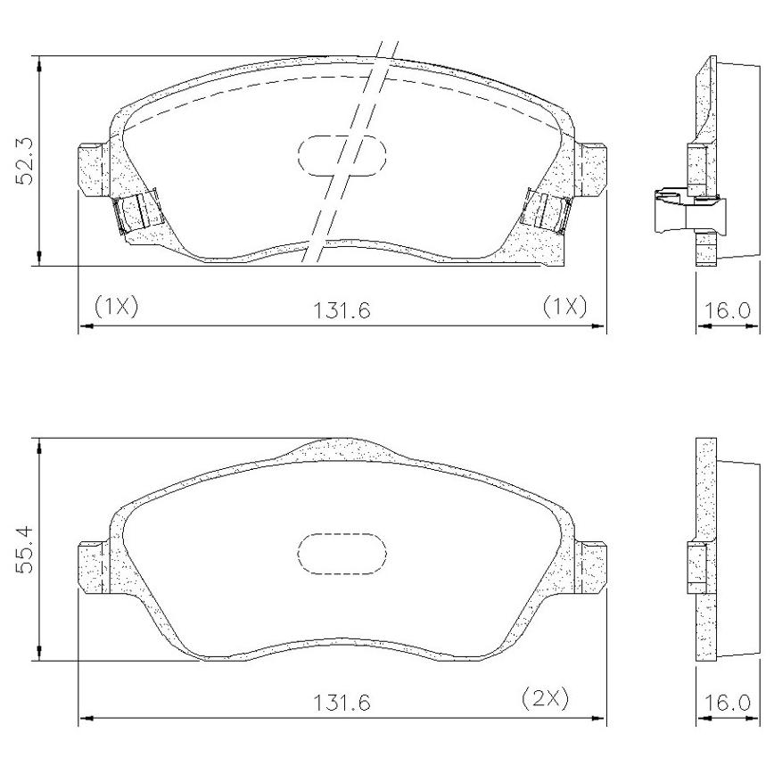 Jogo Pastilha de Freio Dianteira - Fras-le - PD/46