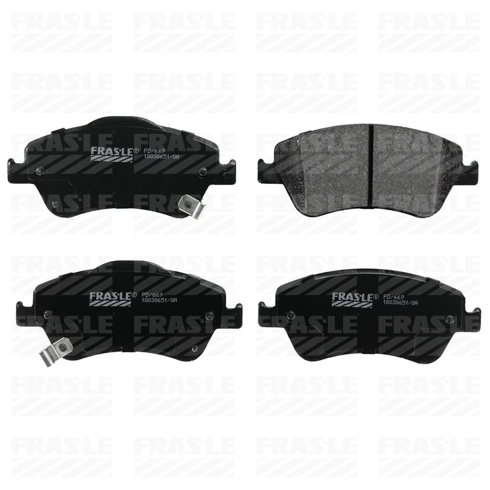 Pastilha de Freio Dianteira para Toyota Corolla e Fielder - Fras-le - PD/669
