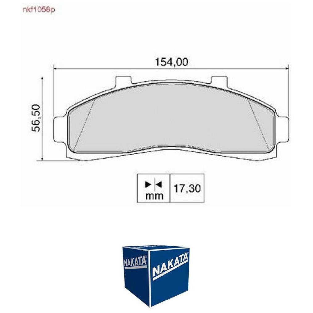 Pastilha de Freio Dianteira para Ford Explorer - Nakata - NKF 1058P