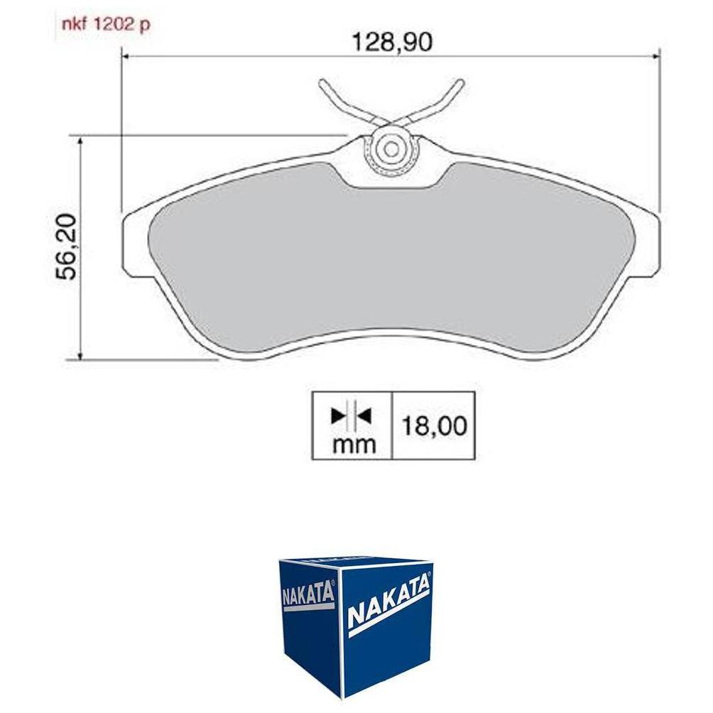 Pastilha de Freio Dianteira para Citroen C3 - Nakata - NKF 1202P