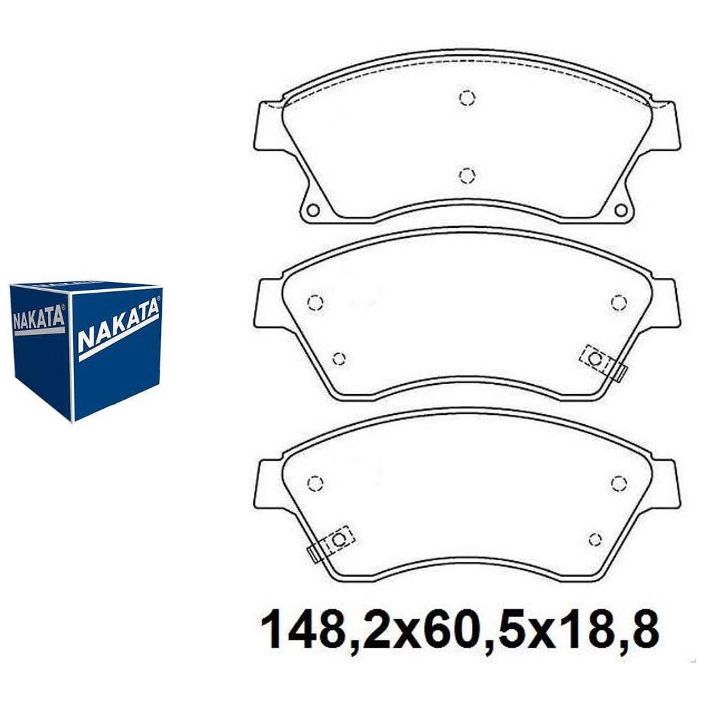 Pastilha de Freio Dianteira para Chevrolet Tracker - Nakata - NKF 1273P