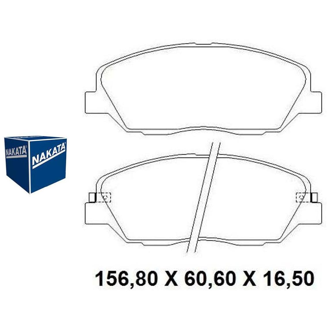 Pastilha de Freio Dianteira para KIA Sorento - Nakata - NKF 1316P