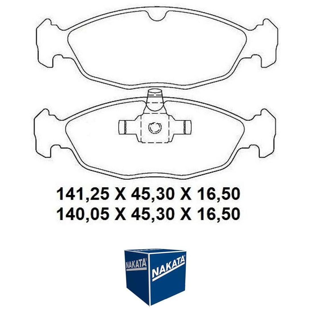 Pastilha de Freio Dianteira para Chevrolet Agile e Prisma - Nakata - NKF 1318P