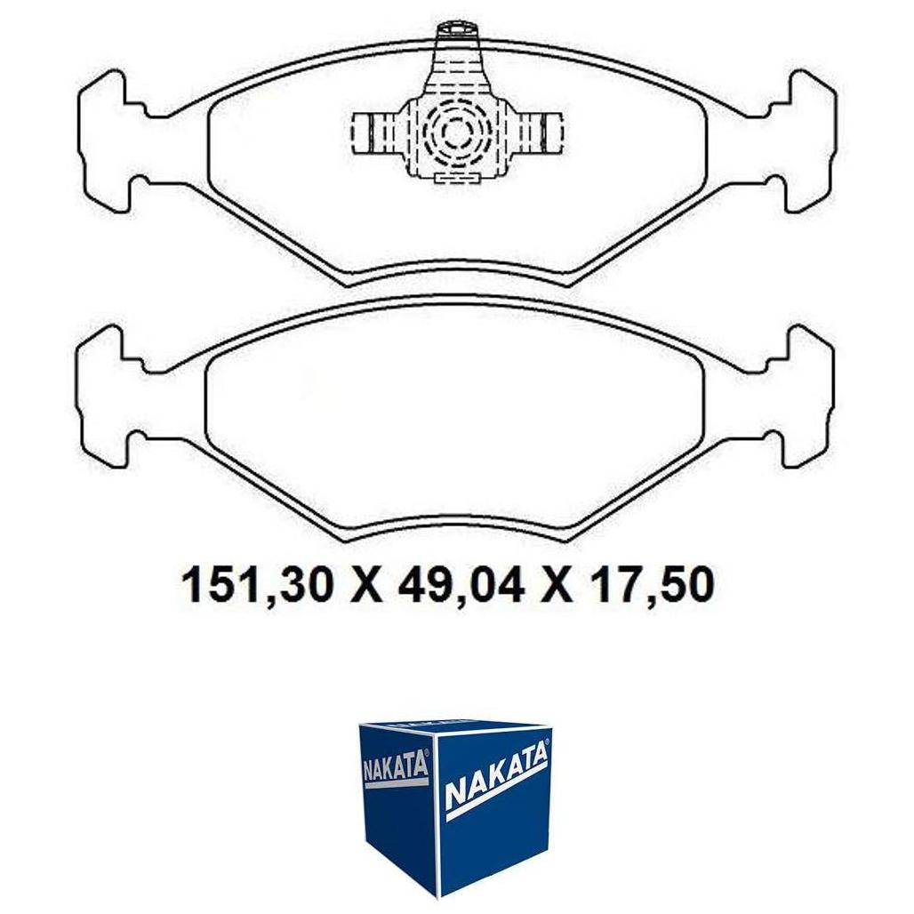 Pastilha de Freio Dianteira para Fiat Uno - Nakata - NKF 1319P