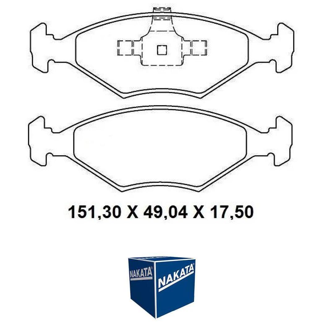 Pastilha de Freio Dianteira para Fiat Fiorino e Uno - Nakata - NKF 1322P